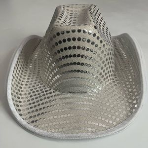 Cowgirl Metallic Holographic LED Hat